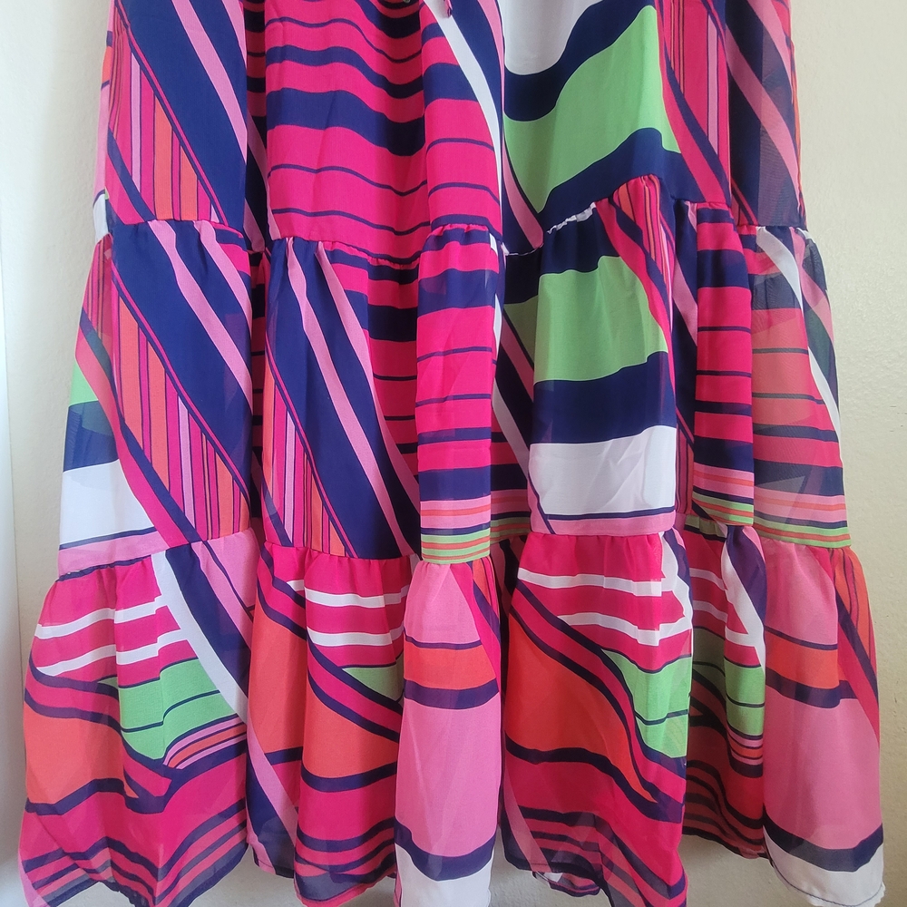 NWT Julia Jordan Vibrant Multicolor Midi Dress Size 16 - Picture 8 of 16